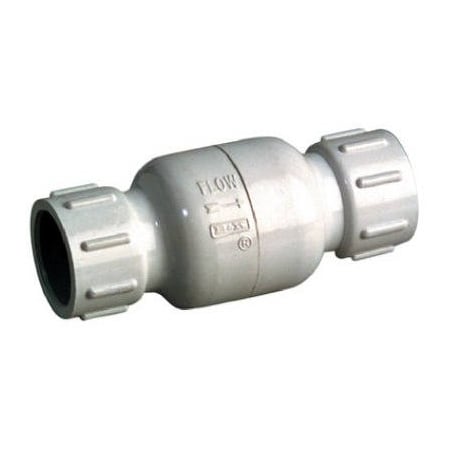 B & K 34 WHT PVC CHK Valve 101-604